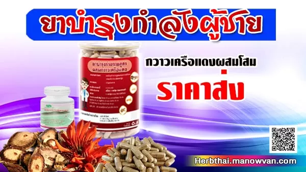กวาวเครือแดง ยาเพิ่มสมรรถภาพชายชนิดแคปซูลราคาส่ง